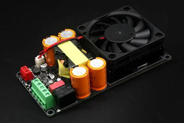 Alt view image 3 of 3 - High-fidelity Audiophile High-power Digital Amplifier, Mono 1000W, Featuring the IRS2092S Stage Amplifier Board for Subwoofers
