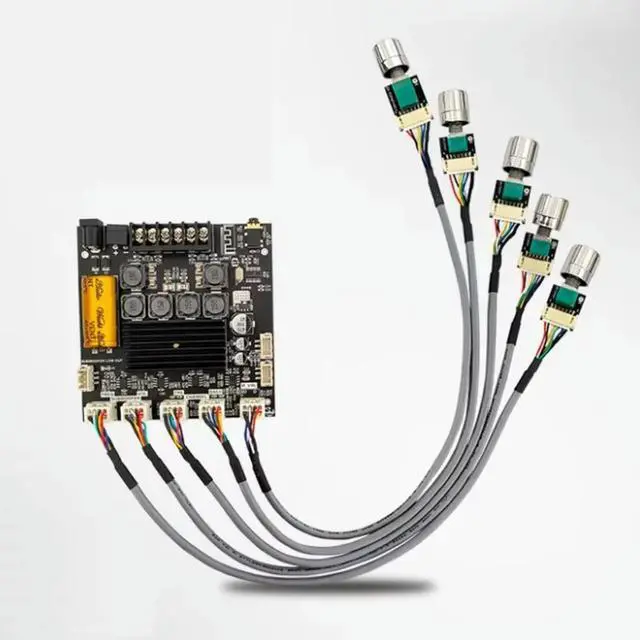 Main image of ZK-TB21F 2.1 Channel Bluetooth Power Amplifier Board Module Stereo Subwoofer TPA3116 Potentiometer Lead-Out Audio Accessory