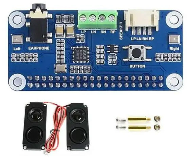 Alt view image 2 of 3 - Waveshare WM8960 Hi-Fi Sound Card HAT for Raspberry Pi Zero/Zero W/Zero WH/2B/3B/3B+, Stereo CODEC, Play/Record