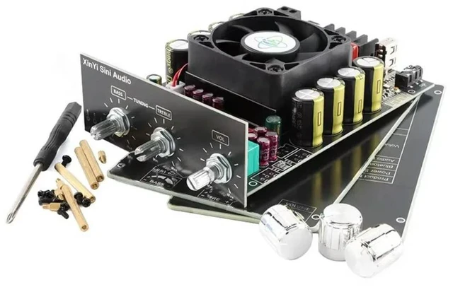 Alt view image 2 of 3 - XY-T220H DC 12-36V/8A 220Wx2 Audiophile BT TPA3251 Audio Amplifier Board Module High Bass Adjustment Dual Channel Stereo