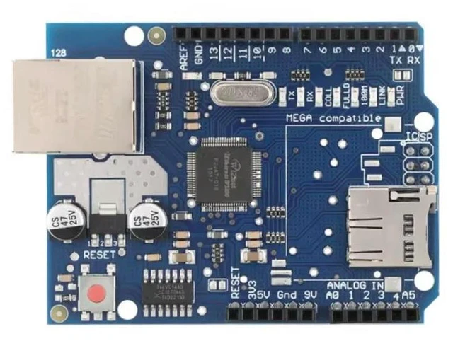 Alt view image 2 of 3 - 5pcs Ethernet Shield W5100 R3 Mega 2560 1280 328 UNR R3 W5100 Development Board for