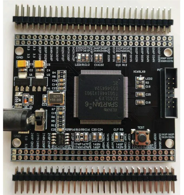Alt view image 2 of 3 - Xilinx FPGA Development Board Spartan6 XC6SLX9 Development Board Core Board Minimum System Board XC6SLX9-TQG144