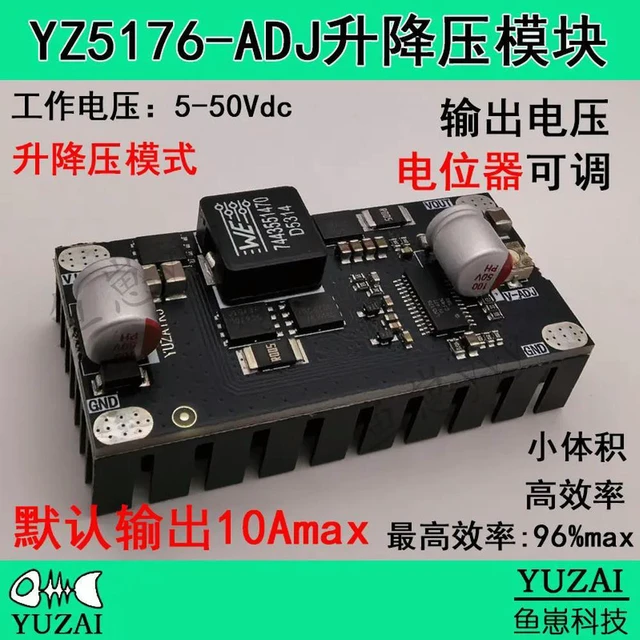 Alt view image 2 of 3 - YZ-5176DC-DC Voltage Reduction Module - 50V Step-Up/Step-Down Power Supply-High-Efficiency Power Module Enclosed Module