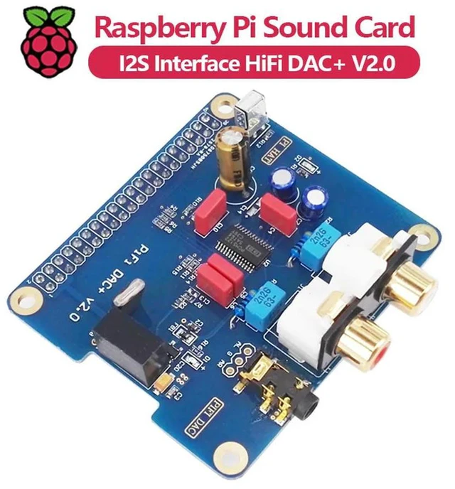 Alt view image 3 of 3 - Raspberry Pi 5/4/3B+ HIFI DAC+ Sound Card I2S Interface PiFi DAC+ V2.0