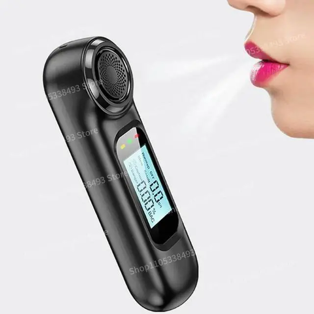 Alt view image 2 of 3 - For Alcohol Tester High Precision Alcohol Concentration Tester Blowing Drunk Driving Tester Rechargeable
