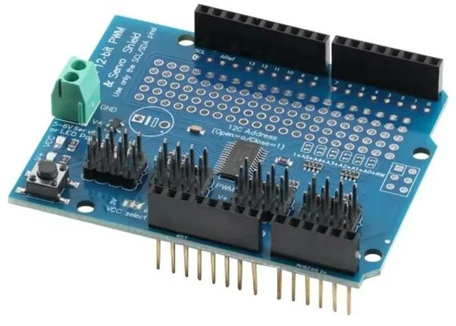 Main image of PCA9685 IIC I2C 16 Channel 12-bit PWM Stepper Motor Module Servo Driver Shield R3 Development Board for Freq 40-1000Hz