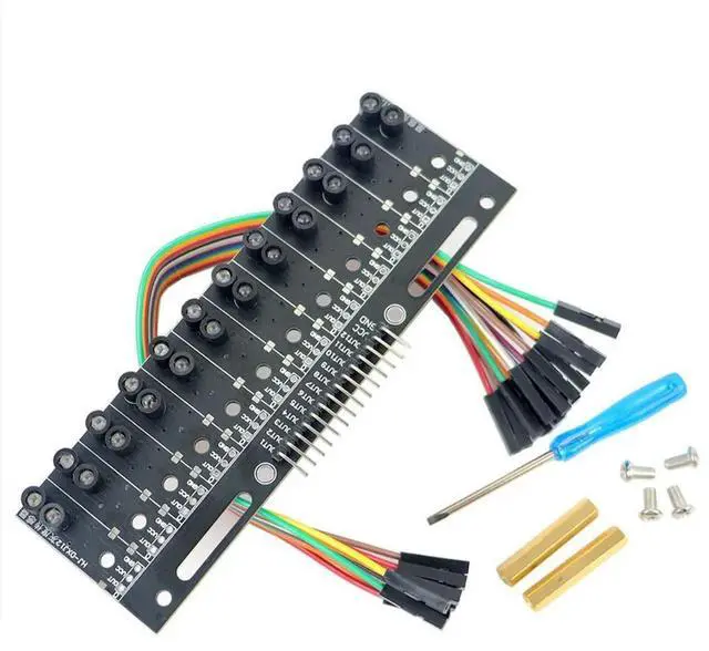 Main image of For Digital 12 Channel Grey Release Sensor Module ligent Car Photoelectric Tracking Line