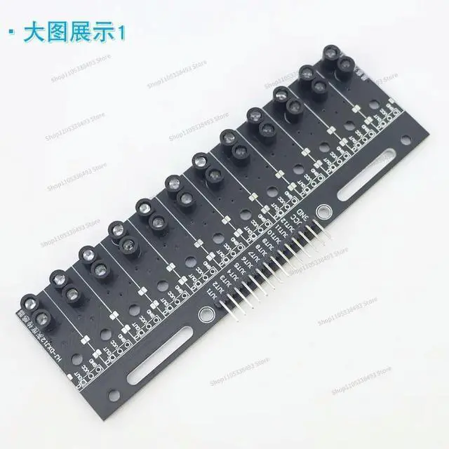 Alt view image 2 of 3 - For Digital 12 Channel Grey Release Sensor Module ligent Car Photoelectric Tracking Line