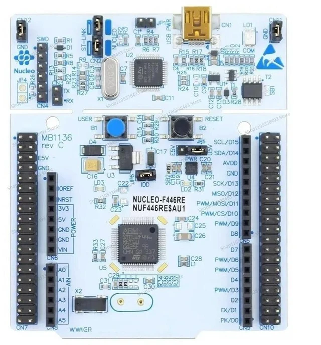 Alt view image 2 of 3 - For F446RE STM32F446RET6 MCU 64 Development Board