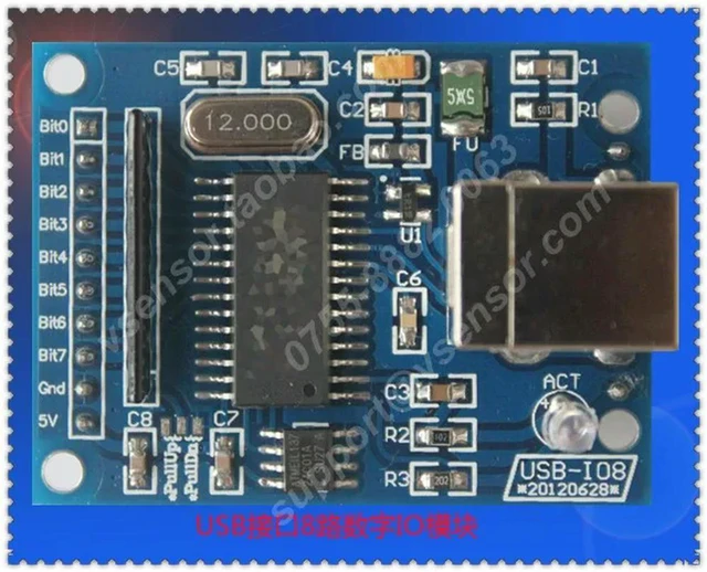 Main image of USB Interface 8-channel Digital Input/output Module