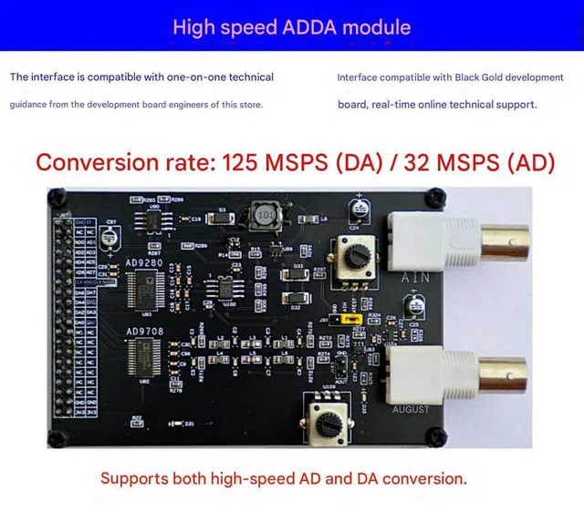 Main image of High-speed AD DA module, data acquisition, signal source, waveform generator, FPGA development board /9280/9708