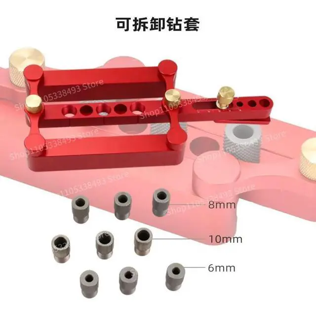 Alt view image 3 of 3 - For Woodworking's Aluminum Alloy High-precision Automatic Dividing, Round Wood Tenon Puzzle Round Wood Tenon Punch
