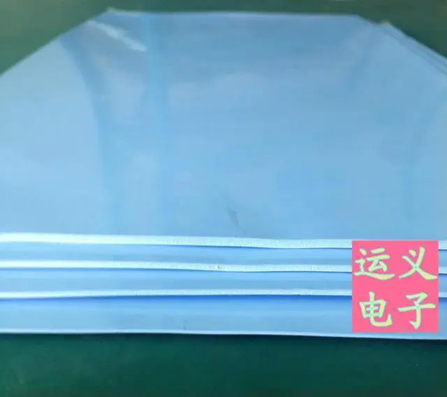 Alt view image 3 of 3 - Silicone Sheet 4MM Thick Blue CPU Thermal Conductive Silicone Pad 400MM*200MM Thermal Conductive Silicone Sheet