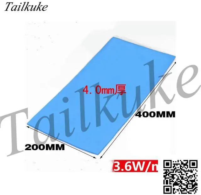 Main image of Silicone Sheet 4MM Thick Blue CPU Thermal Conductive Silicone Pad 400MM*200MM Thermal Conductive Silicone Sheet