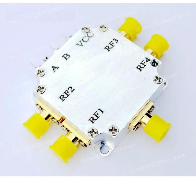 Alt view image 3 of 3 - For SP4T All Quad RF Electronic Switches 10-6GHz Broadband Wide and High Isolation Low Insertion Loss, Small Size with Shell