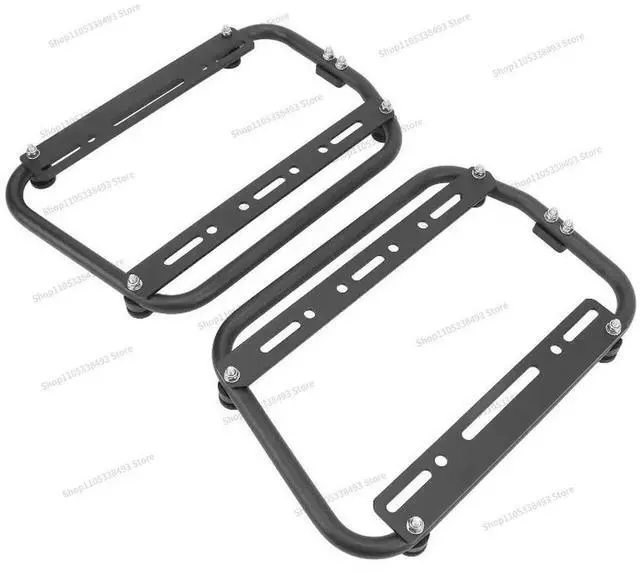 Alt view image 3 of 3 - For Motorcycle Sidebox Support Rack Aluminum Alloy Saddle Bag Rack High Load Capacity Support Bracket Motorcycle Fit