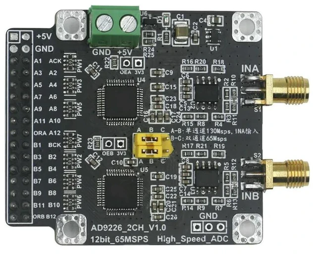 Main image of For AD9226 High-speed 12-bit ADC Analog-to-digital Converter Data Acquisition Module Dual 65M Single 130M Sampling