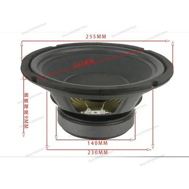Alt view image 2 of 3 - For 10-inch Loose Paper Cone Mid-bass Speaker, KTV Subwoofer, Powerful Dynamic D-10W