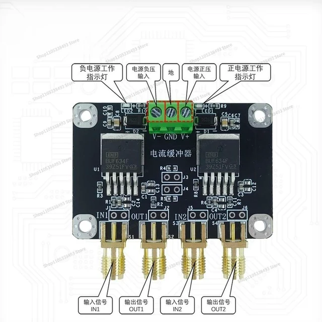 Alt view image 3 of 3 - For BUF634 Amplifier Module, Dual High Speed Voltage, Buffer, Audio Power Amplifier, Voltage Driven