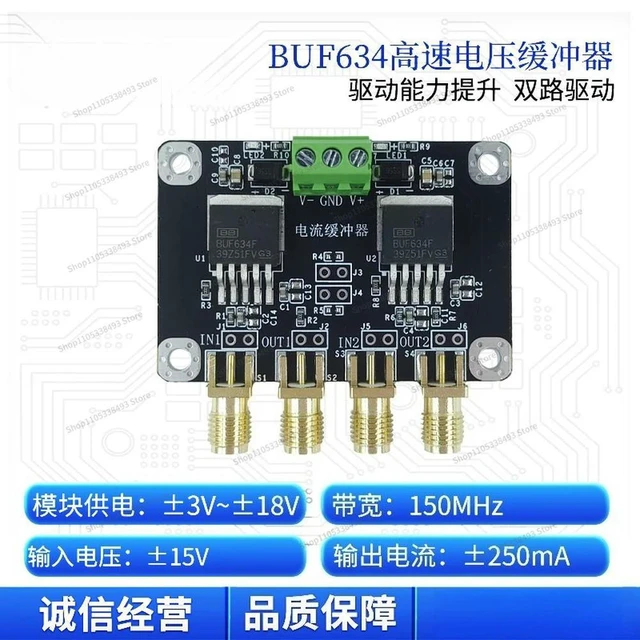 Alt view image 2 of 3 - For BUF634 Amplifier Module, Dual High Speed Voltage, Buffer, Audio Power Amplifier, Voltage Driven