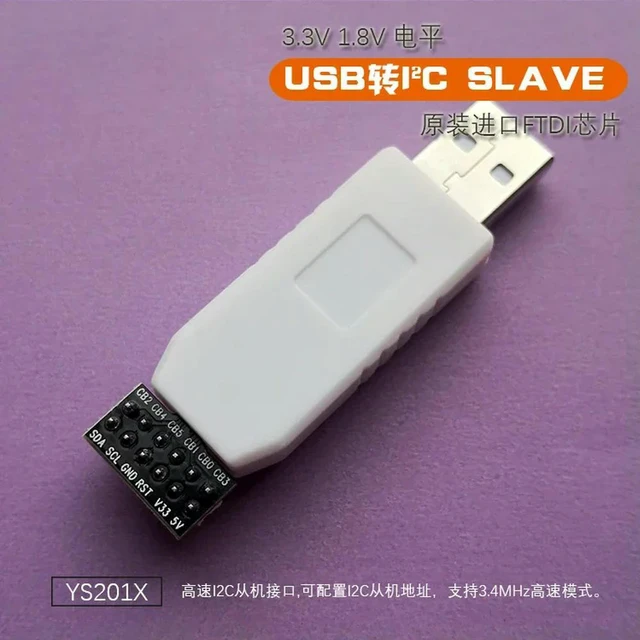Alt view image 3 of 3 - I2C To USB I2C SLAVE USB To IIC Slave, High Speed I2C Converter FT201XS FTDI