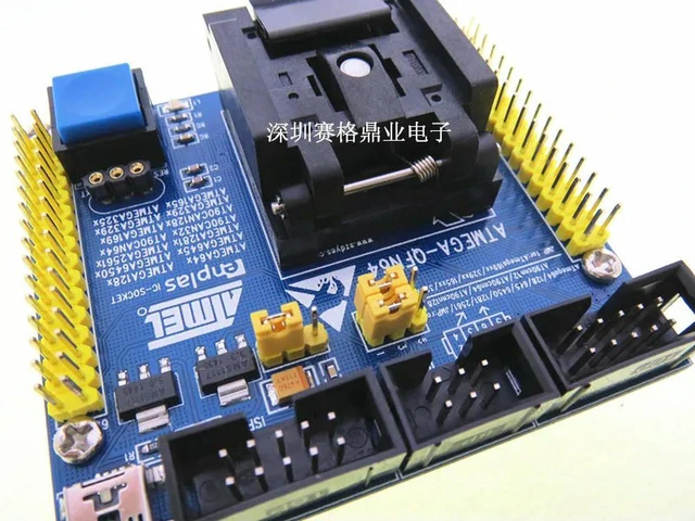 Alt view image 2 of 3 - ATMEGA64/128 645/325/169 Programmer, Burner Base, Burner Base, Tester Base, QFN64