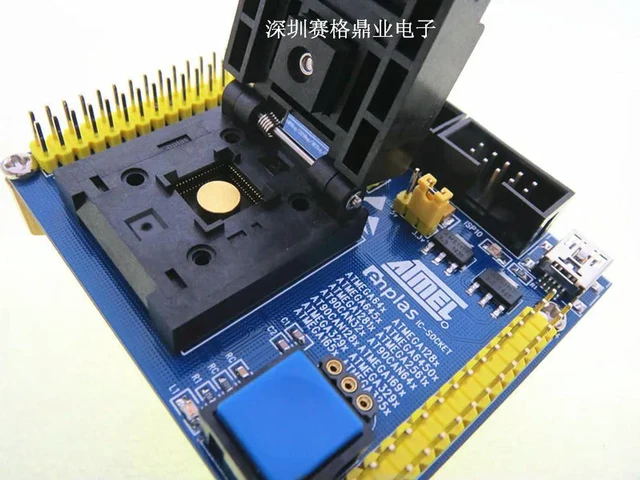 Alt view image 3 of 3 - ATMEGA64/128 645/325/169 Programmer, Burner Base, Burner Base, Tester Base, QFN64