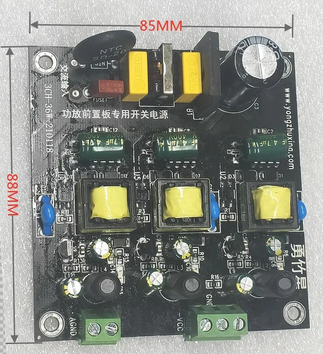 Alt view image 2 of 3 - Low Ripple 36W Switching Power Supply for Amplifier Preamplifier Board +-15V 0.8A Plus Independent 12V 1A