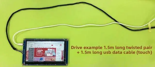 Alt view image 3 of 3 - 7 inch LVDS capacitive touch screen LVDS interface 1024x600 high definition USB interface capacitive touch drive-free