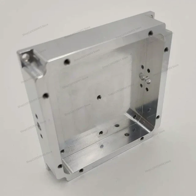 Alt view image 3 of 3 - For l Box, Aluminum Case, Shielding Box, Length 70mm, Width 70mm, Height 19mm SMA Connector Piercing Capacitor Power Supply