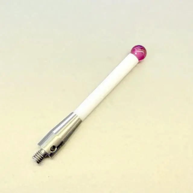 Main image of For Low Deflection M4 - Length 50 - Ball Head 6mm Accuracy 0.001 Solid Ceramic Needle Bar 3 Coordinate Ruby Stylus