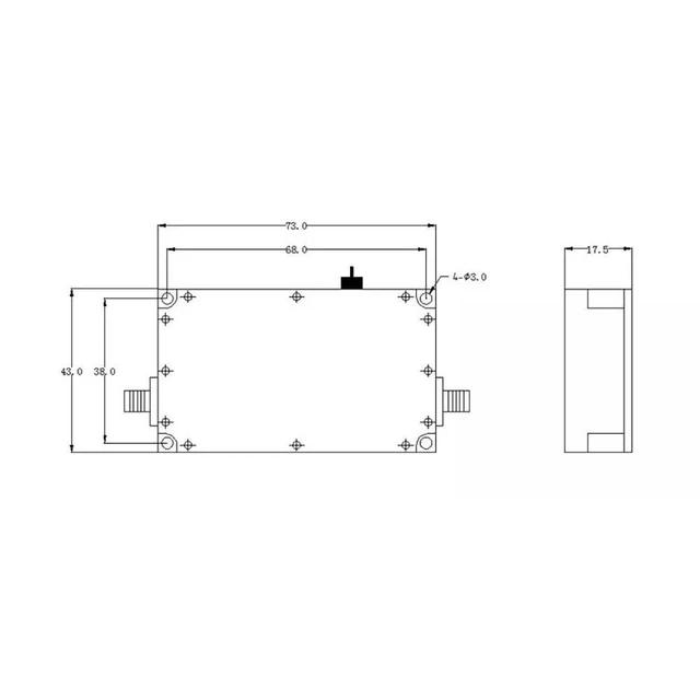 Alt view image 2 of 3 - 2W Broadband RF Power Amplifier 1-1200M Broadband FM VHF UHF for FM VHF UHF Broadband Power Amplification