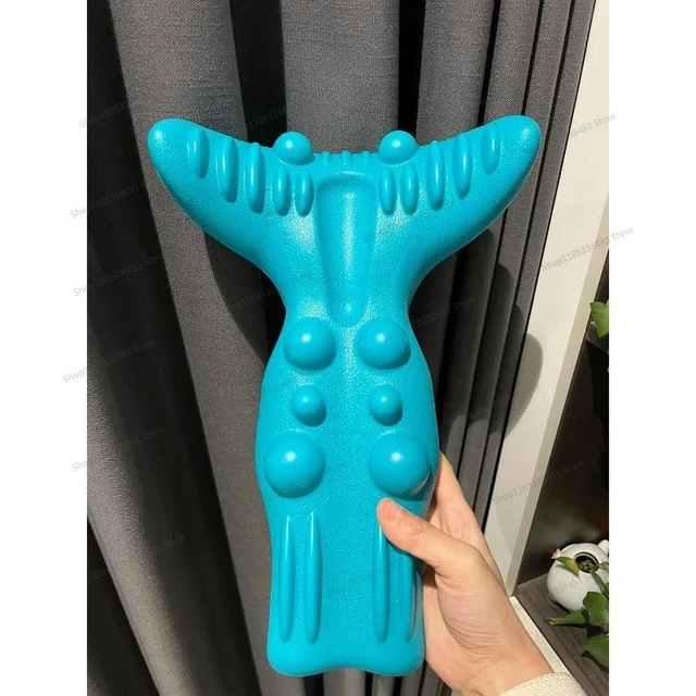 Alt view image 2 of 3 - For Upgraded Cervical Spine Reverse Arch Massage Acupressure Aligner Traction To Remove The Rich Bag and Improve The Hunchback