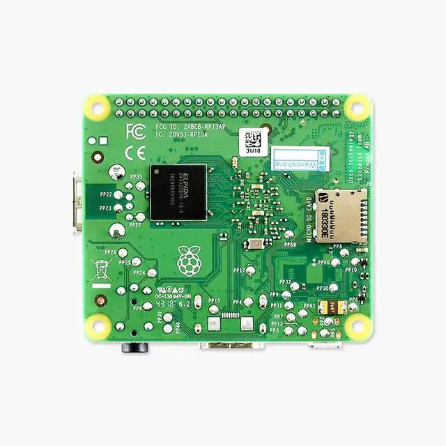 Alt view image 2 of 3 - Raspberry Pi 3 Model A+ Plus 4-Core CPU BMC2837B0 512M RAM Pi 3A+ with and Bluetooth