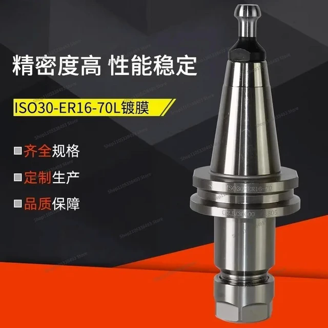 Alt view image 3 of 3 - For ISO30-ER20A-100 Engraving Machine, Tool Holder, Mini Woodworking Tool Holder, High-precision Numerical Control Tool Handle