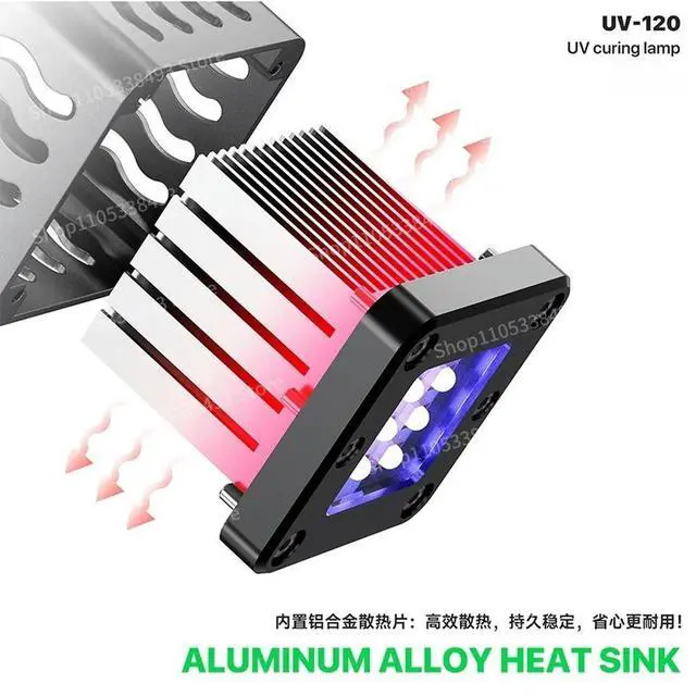 Alt view image 3 of 3 - For Berserk UV Curing Lamp 12 High Power Lamp Beads Fast Curing Tool Light