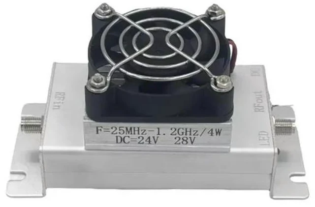 Alt view image 2 of 3 - High Efficiency 4W Broadband Power Amplifier Module 25Mhz-1.2Ghz RF Module for RF Amplifiers