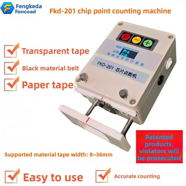 Main image of Small SMT SMD chip counter, component counter, material physical counter, supports 8-36MM transparent material tape