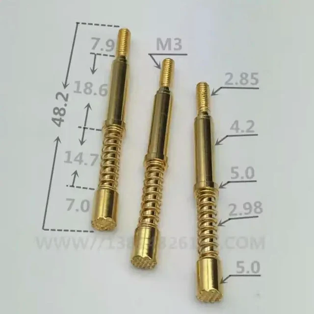 Alt view image 3 of 3 - 420*4820H 15A High current probe HRS420H Fine teeth 16 teeth 1000g current probe thread Current needle 420*4820H 15A