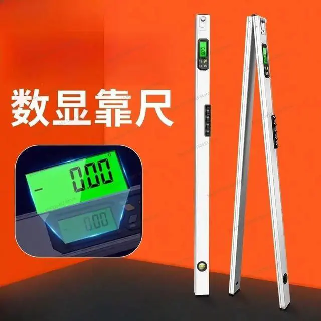 Alt view image 2 of 3 - For High-precision Electronic Digital Display Ruler 2 Meters Folding Magnetic Level Detection Ruler Aluminum Alloy Balancer