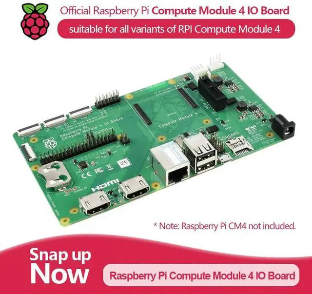 Main image of Official Raspberry Pi Compute Module 4 IO Board, suitable for all variants of Raspberry Pi Compute Module 4