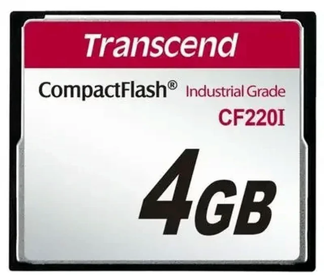 Main image of Transcend TS4GCF220I Wide Temperature, Industrial Grade Cf Card 4g CF 4GB 220I