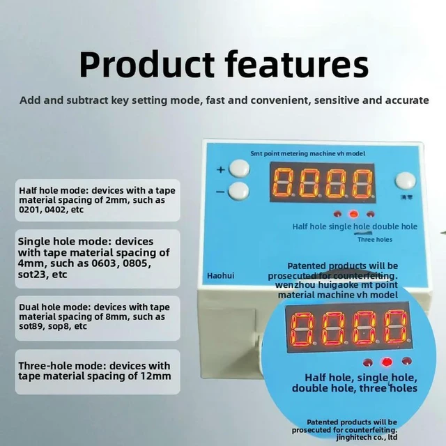 Alt view image 3 of 3 - Haohui Mini SMD SMT Component Counter Electronic Component Counting Machine