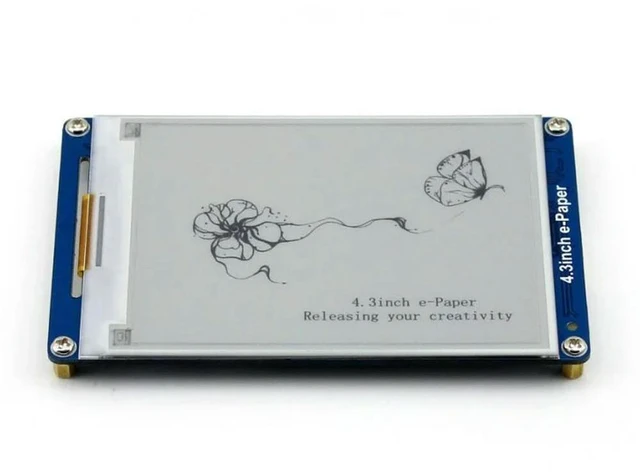 Main image of 4.3inch e-Paper UART Module 800x600 Serial Interface Electronic Paper Display