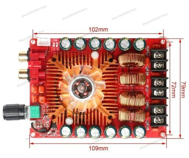 Alt view image 3 of 3 - For TDA7498E Digital Amplifier Board 2X160W Stereo BTL220W Mono High-power Digital Amplifier