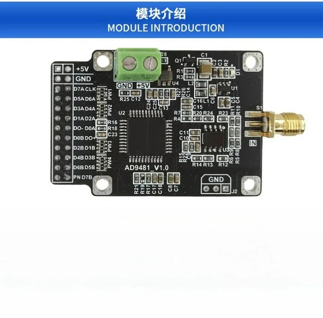 Alt view image 2 of 3 - For AD9481 module 8-bit parallel high-speed ADC data collection analog-to-digital converter module