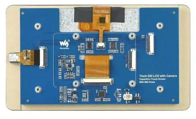 Main image of 7inch Capacitive Touch Display For Raspberry Pi, With 5MP Front Camera, 800×480, DSI Interface