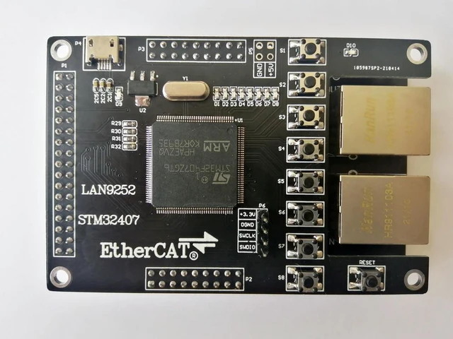 Alt view image 3 of 3 - LAN9252 Slave LAN9252 Development Board STM32407 STM32F407 EtherCAT Slave 16IO CIA402