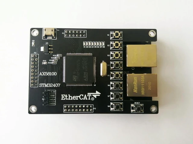 Alt view image 3 of 3 - AX58100 Slave Station AX58100 Development Board EtherCAT Slave Station 16IO CIA402 SMT32407 STM32F407ZGT6+AX58100