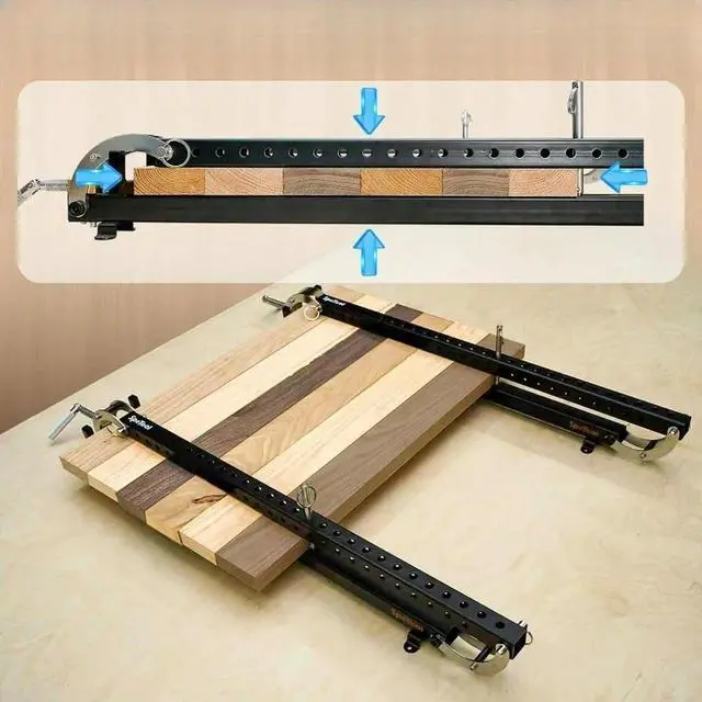Alt view image 3 of 3 - For 24 Inch Panel Clamps 2Pack, Woodworking Splicing Board Clamping Tool for Wood Panel Joining Fixing